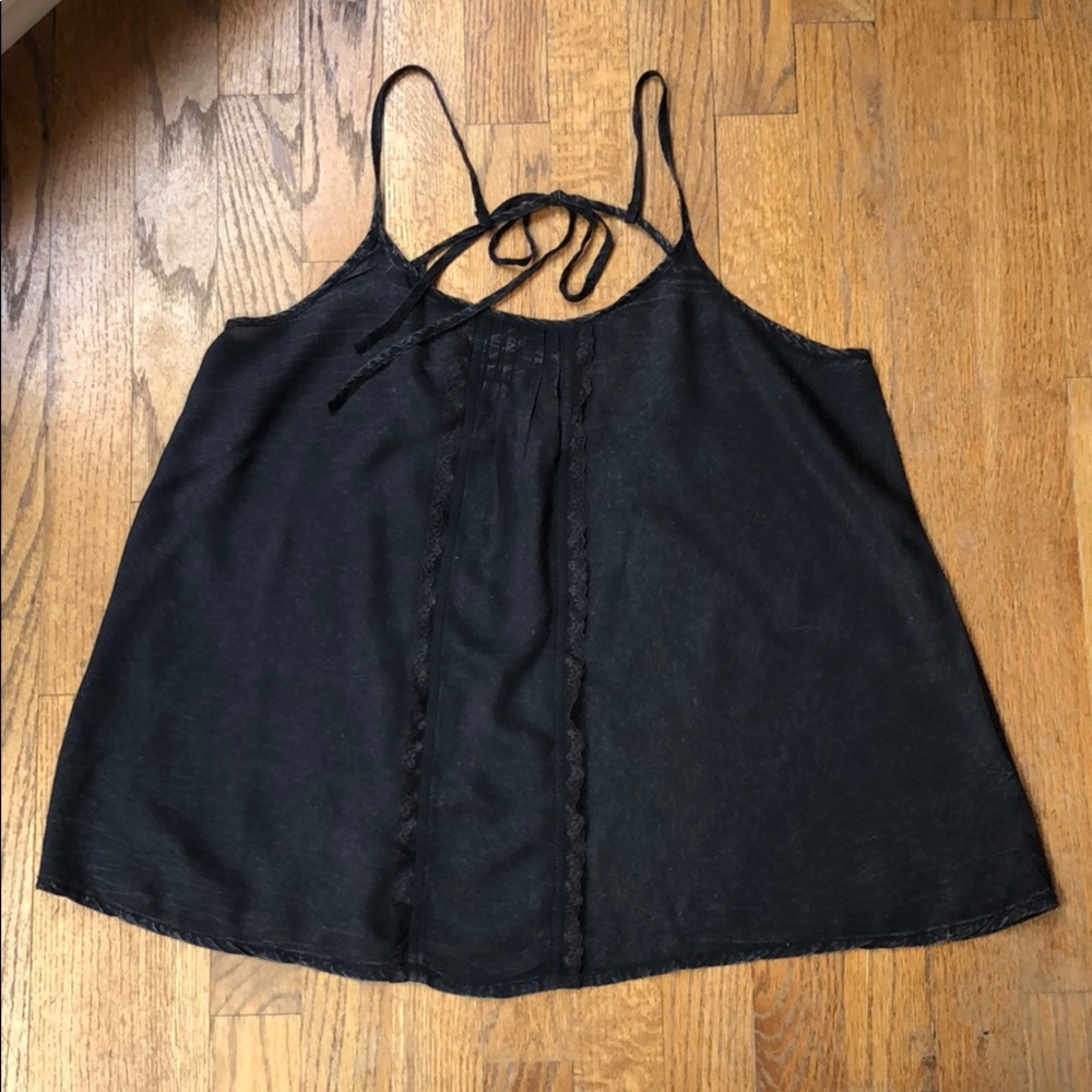 Free People Dark Grey Tank Top